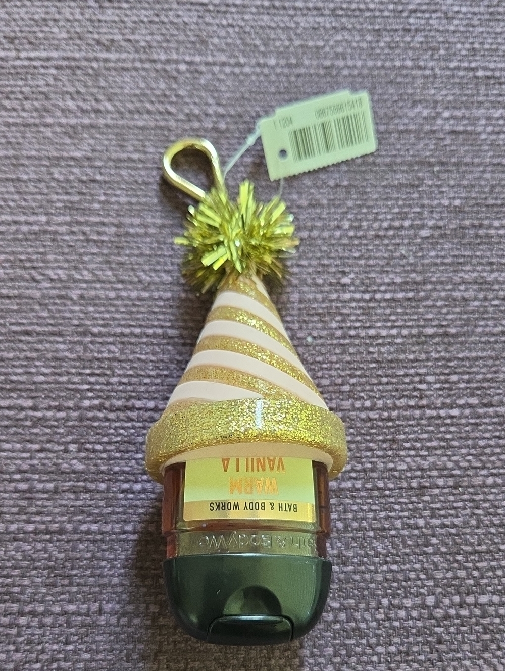 Bath And Body Works Warm Vanilla Hand Sanitizer With Birthday Hat